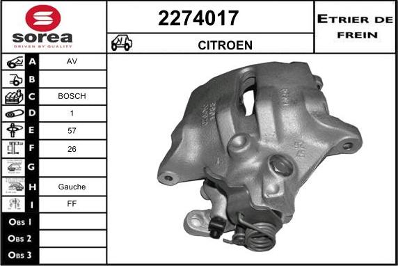 EAI 2274017 - Гальмівний супорт avtolavka.club