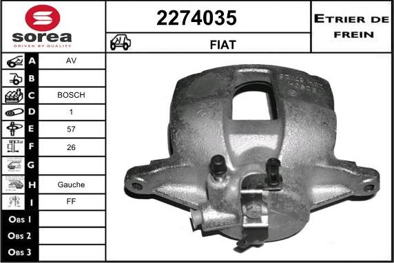 EAI 2274035 - Гальмівний супорт avtolavka.club