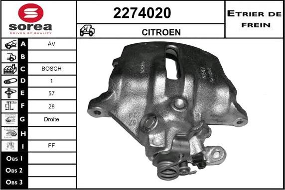 EAI 2274020 - Гальмівний супорт avtolavka.club