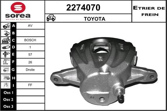 EAI 2274070 - Гальмівний супорт avtolavka.club