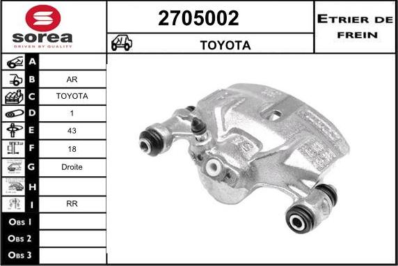 EAI 2705002 - Гальмівний супорт avtolavka.club