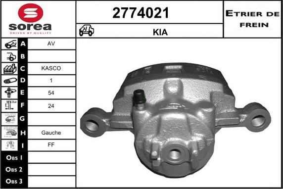 EAI 2774021 - Гальмівний супорт avtolavka.club