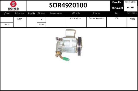 EAI SOR4920100 - Гідравлічний насос, рульове управління, ГУР avtolavka.club