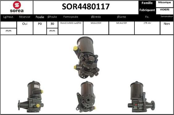 EAI SOR4480117 - Гідравлічний насос, рульове управління, ГУР avtolavka.club