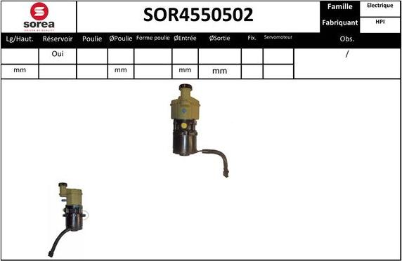 EAI SOR4550502 - Гідравлічний насос, рульове управління, ГУР avtolavka.club