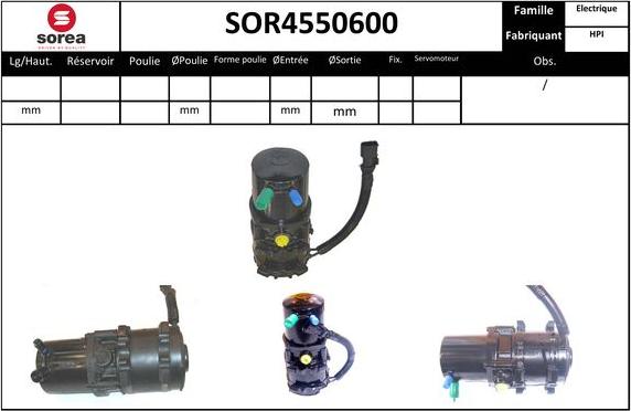 EAI SOR4550600 - Гідравлічний насос, рульове управління, ГУР avtolavka.club