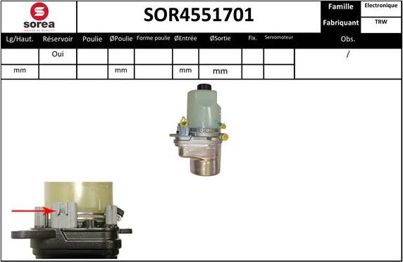 EAI SOR4551701 - Гідравлічний насос, рульове управління, ГУР avtolavka.club