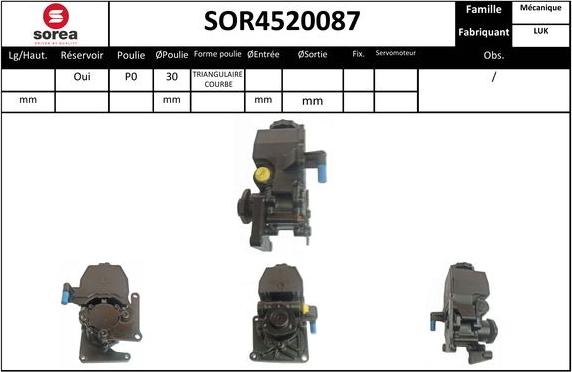 EAI SOR4520087 - Гідравлічний насос, рульове управління, ГУР avtolavka.club