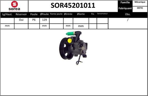 EAI SOR45201011 - Гідравлічний насос, рульове управління, ГУР avtolavka.club