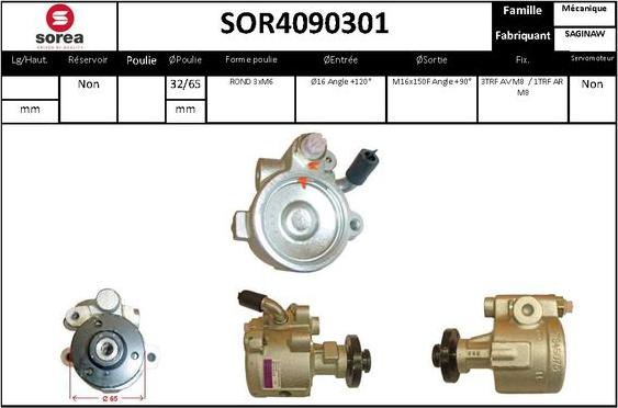 EAI SOR4090301 - Гідравлічний насос, рульове управління, ГУР avtolavka.club