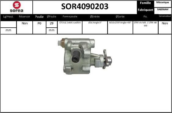 EAI SOR4090203 - Гідравлічний насос, рульове управління, ГУР avtolavka.club