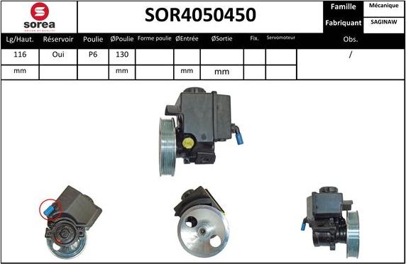 EAI SOR4050450 - Гідравлічний насос, рульове управління, ГУР avtolavka.club