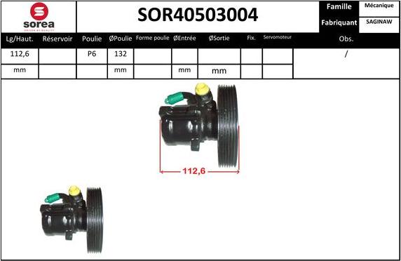 EAI SOR40503004 - Гідравлічний насос, рульове управління, ГУР avtolavka.club