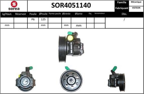 EAI SOR4051140 - Гідравлічний насос, рульове управління, ГУР avtolavka.club