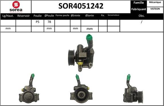 EAI SOR4051242 - Гідравлічний насос, рульове управління, ГУР avtolavka.club