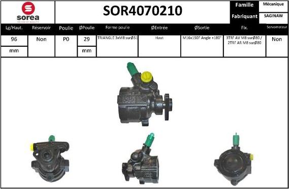 EAI SOR4070210 - Гідравлічний насос, рульове управління, ГУР avtolavka.club