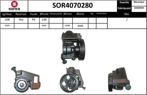 EAI SOR4070280 - Гідравлічний насос, рульове управління, ГУР avtolavka.club