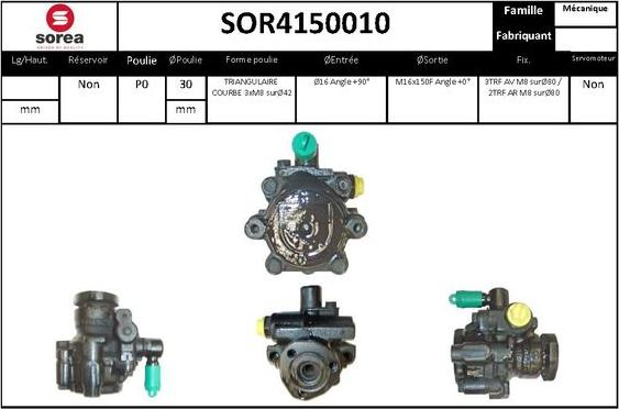 EAI SOR4150010 - Гідравлічний насос, рульове управління, ГУР avtolavka.club