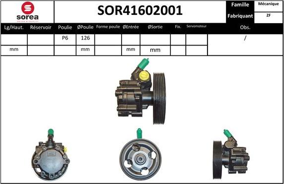 EAI SOR41602001 - Гідравлічний насос, рульове управління, ГУР avtolavka.club