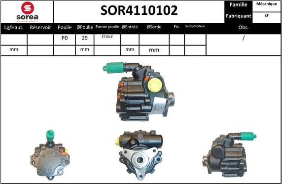 EAI SOR4110102 - Гідравлічний насос, рульове управління, ГУР avtolavka.club