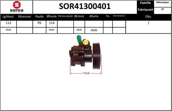 EAI SOR41300401 - Гідравлічний насос, рульове управління, ГУР avtolavka.club