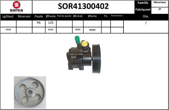 EAI SOR41300402 - Гідравлічний насос, рульове управління, ГУР avtolavka.club