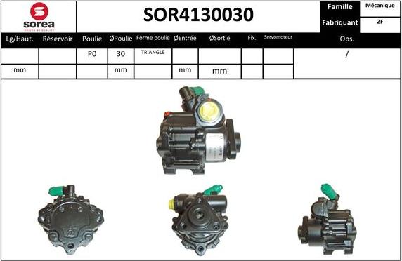 EAI SOR4130030 - Гідравлічний насос, рульове управління, ГУР avtolavka.club