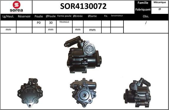 EAI SOR4130072 - Гідравлічний насос, рульове управління, ГУР avtolavka.club