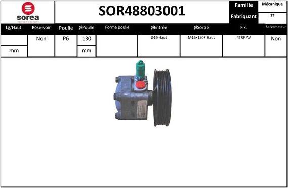 EAI SOR48803001 - Гідравлічний насос, рульове управління, ГУР avtolavka.club