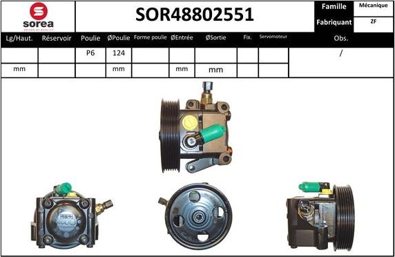 EAI SOR48802551 - Гідравлічний насос, рульове управління, ГУР avtolavka.club