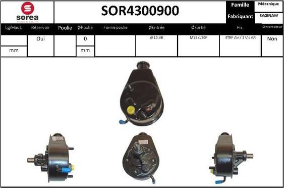 EAI SOR4300900 - Гідравлічний насос, рульове управління, ГУР avtolavka.club