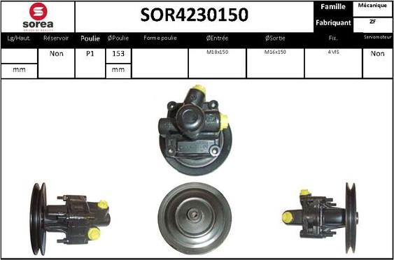 EAI SOR4230150 - Гідравлічний насос, рульове управління, ГУР avtolavka.club