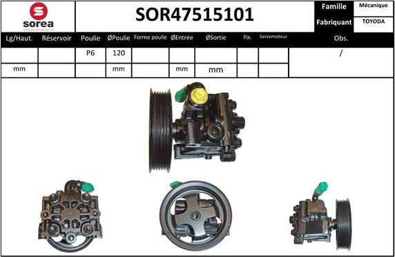 EAI SOR47515101 - Гідравлічний насос, рульове управління, ГУР avtolavka.club