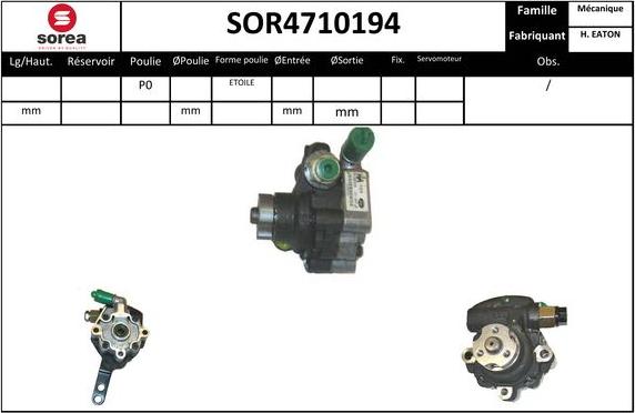 EAI SOR4710194 - Гідравлічний насос, рульове управління, ГУР avtolavka.club