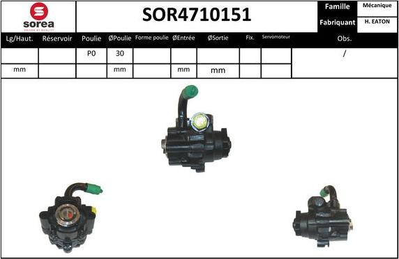 EAI SOR4710151 - Гідравлічний насос, рульове управління, ГУР avtolavka.club