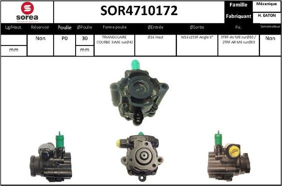 EAI SOR4710172 - Гідравлічний насос, рульове управління, ГУР avtolavka.club