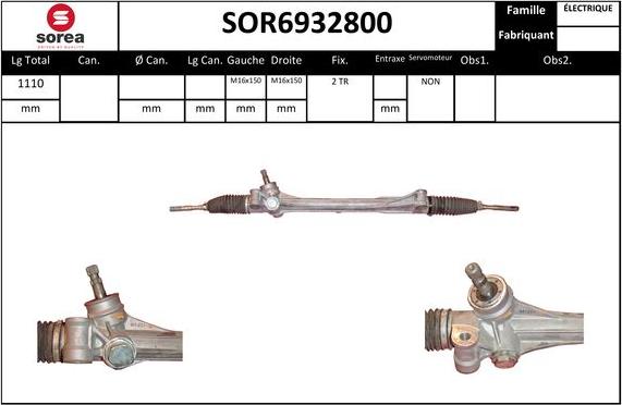 EAI SOR6932800 - Рульовий механізм, рейка avtolavka.club