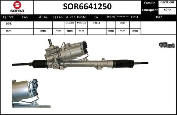 EAI SOR6641250 - Рульовий механізм, рейка avtolavka.club