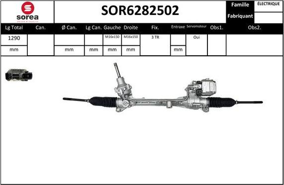 EAI SOR6282502 - Рульовий механізм, рейка avtolavka.club