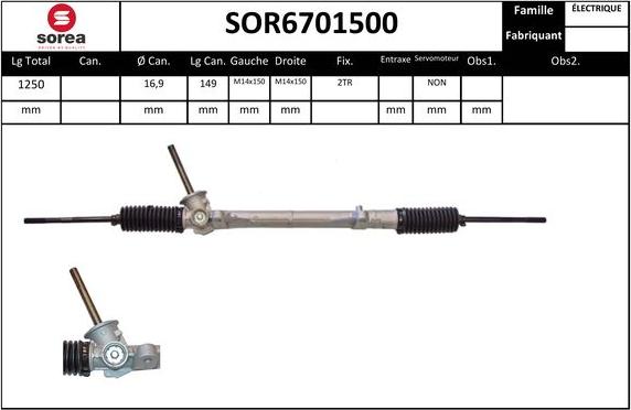 EAI SOR6701500 - Рульовий механізм, рейка avtolavka.club