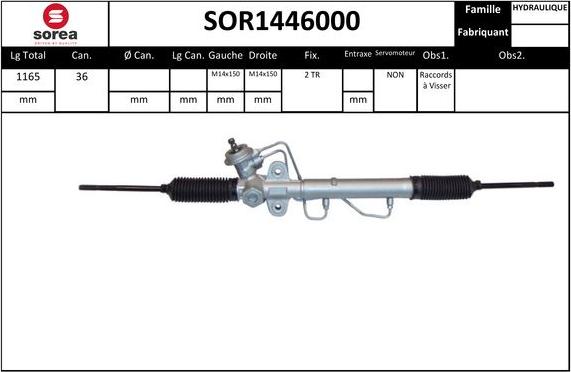 EAI SOR1446000 - Рульовий механізм, рейка avtolavka.club