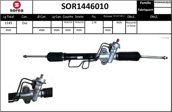 EAI SOR1446010 - Рульовий механізм, рейка avtolavka.club