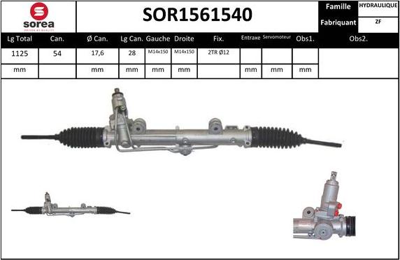 EAI SOR1561540 - Рульовий механізм, рейка avtolavka.club