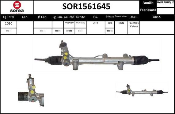 EAI SOR1561645 - Рульовий механізм, рейка avtolavka.club