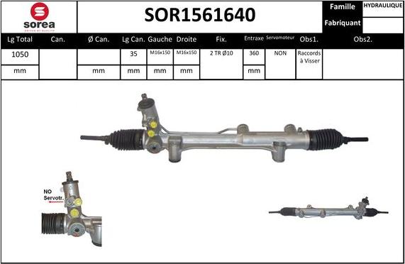 EAI SOR1561640 - Рульовий механізм, рейка avtolavka.club