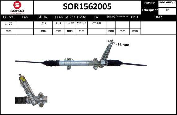 EAI SOR1562005 - Рульовий механізм, рейка avtolavka.club