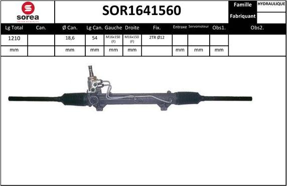 EAI SOR1641560 - Рульовий механізм, рейка avtolavka.club