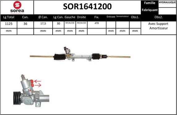 EAI SOR1641200 - Рульовий механізм, рейка avtolavka.club