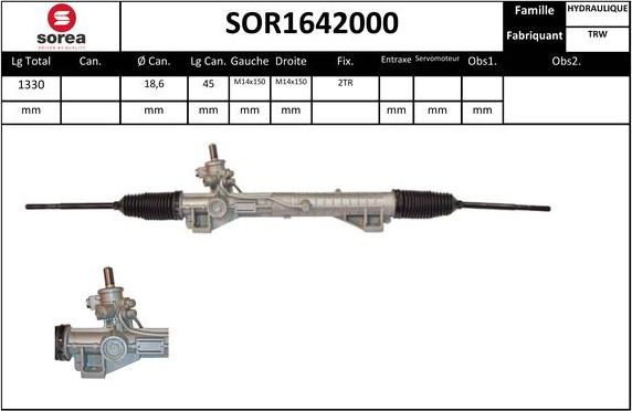 EAI SOR1642000 - Рульовий механізм, рейка avtolavka.club