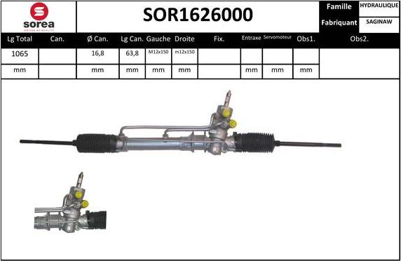 EAI SOR1626000 - Рульовий механізм, рейка avtolavka.club